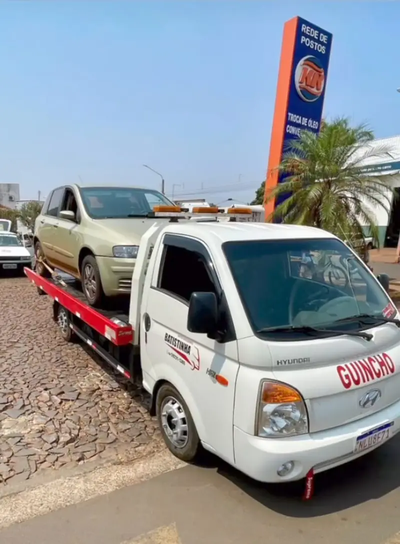 Atendimento do guincho durante transporte